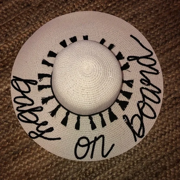 Baby on Board Announcement Sun Hat Maternity - Picture 3 of 6